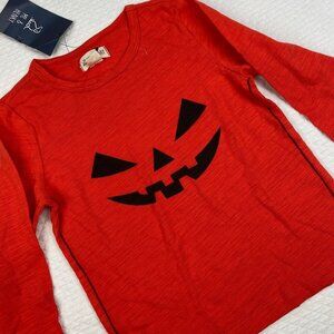 NWT ME & HENRY Orange Pumpkin Shirt Top Size 4 - 5 Jack 0 lantern Halloween